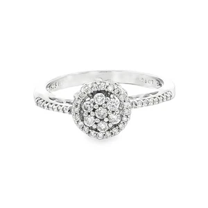 Enchanted Disney Cinderella Engagement Ring – 9ct White Gold, 0.25ct Diamond - Picture 1 of 6