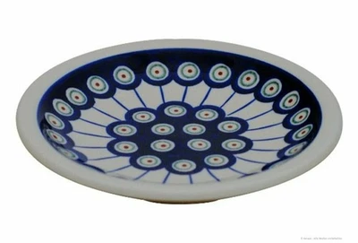 Bunzlauer Keramik Teller flach (Dessertteller / Kuchenteller) Ø17,4 cm Dekor 8 - Bild 1 von 2