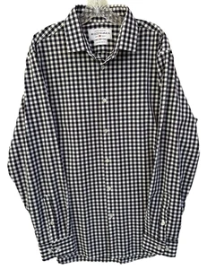 Mizzen + Main Hemd Herren XXL Trim Fit schwarz & weiß kariert Leeward Made in USA - Bild 1 von 7