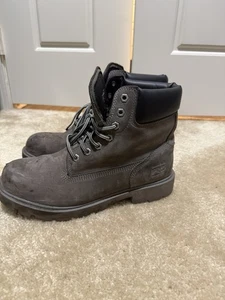 Timberland Pro Men's 9M Gray Sawhorse 6" Waterproof Work Boots Comp Toe P37-12 - Picture 1 of 4