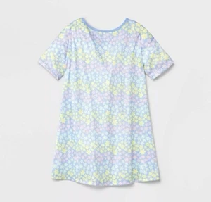 Cat & Jack Girl's Size Small (6-7) Floral Nightgown Sleepshirt NWT Set Of 2 - Picture 1 of 2