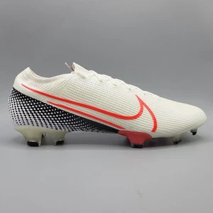 Nike Mercurial Vapor 13 Elite FG White Crimson Black AQ4176-161 Men's Size 12 - Picture 1 of 8