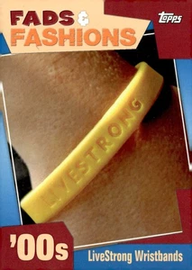 2011 Topps American Pie #FF24 Livestrong Wristbands 2000's - Picture 1 of 2