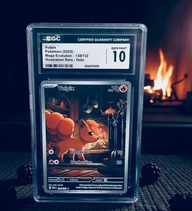 Pokemon Vulpix 138/132 CGC 10/Mega Evolution/Illustration Rare Holo 🔥🔥 - Picture 1 of 3