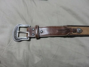 Nacona Western Leather Belt - Picture 1 of 10