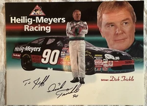 Dick Trickle 1998 #90 Heilig-Myers Racing Signed Postcard 7”X9” - Picture 1 of 3