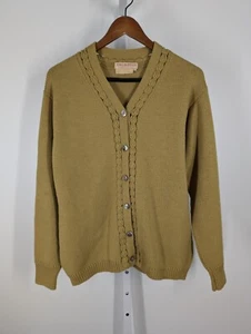 Emilio Pucci Late 60s Vtg Chartreuse Intarsia Knit Cardigan Saks Fifth Ave Mod - Picture 1 of 4