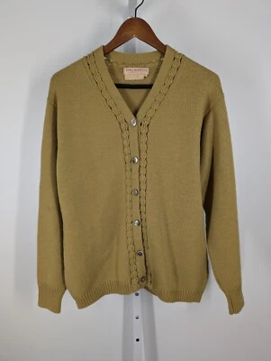 Emilio Pucci Late 60s Vtg Chartreuse Intarsia Knit Cardigan Saks Fifth Ave Mod - Image 1 of 4