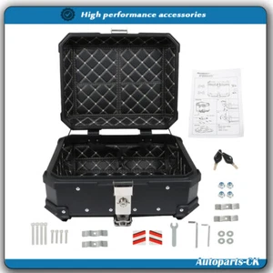 Caja de herramientas trasera maletero aluminio motocicleta maletero tour cola bloqueo 22L nueva - Imagen 1 de 17