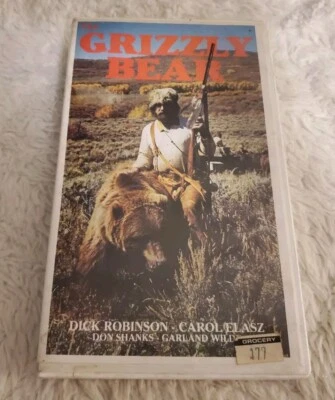 THE GRIZZLY BEAR VHS Clam Shell Case DICK ROBINSON Carol Elasz ROGUE Good - Image 1 of 4