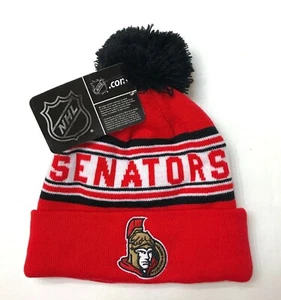 nuevo OTTAWA SENATORS POM BEANIE rojo invierno tejido esquí sombrero JUVENTUD 8-20 Y SE ADAPTA A ADULTOS! - Imagen 1 de 3