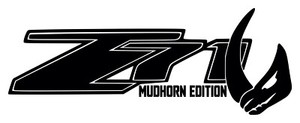 Z71 Mudhorn Edition Decal #1 6.5"x17.25" Choose Color