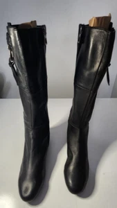 Women's Enzo Angiolini Leather Long Boots (Size 8.5) - Picture 1 of 5