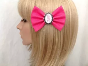 Pokemon Mew hair bow clip rockabilly pin up geek pink ash retro pikachu - Foto 1 di 1