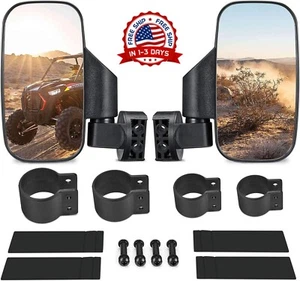 espejos de vista lateral UTV trasera ajustable universal reemplazo RZR Ranger - Picture 1 of 8