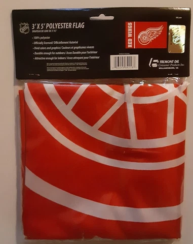 Detroit Red Wings NHL Hockey 3' X 5' WALL VERTICAL  Flag Banner  single-sided Cover