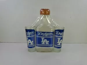 Los Angeles Dodgers Tequilero Set One Glass Flask and Two Shot Glass Kit - Picture 1 of 5