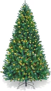 Christmas Tree 2.4m with LED String Light, Artificial Easy Assembly 8FT Fake - Picture 1 of 9