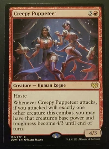 1x Magic The Gathering Creepy Puppeteer Magic The Gathering [Innistrad Crimson Vow] #151 - Imagen 1 de 5