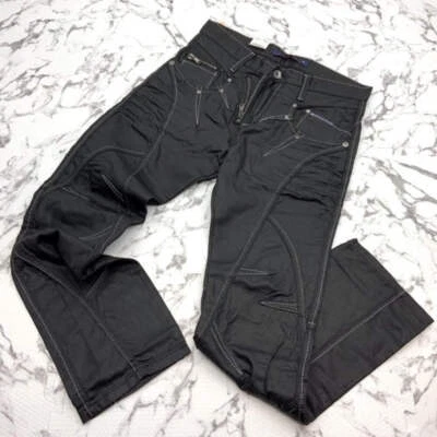 Pantalones de mezclilla negros recubiertos Cipo & Baxx C0812 para hombre nuevos con etiquetas Foto 1 de 3