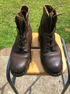 Very rare WW2 British Army Mountain Troops leather boots. - Picture 1 of 9