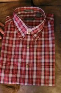 Van Huesen Dress Shirt Size L Men's 16-16 1/2 - Picture 1 of 3