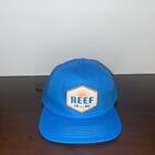 REEF Strap Back Hat Mens Funky Trucker Trendy 1984 Hipster Methyl Blue Orange
