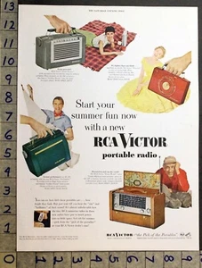 RCA VICTOR 1954 RADIO PORTÁTIL DEPORTISTA CAZA VELERO YATE DE ONDA CORTA ANUNCIO 31300 - Imagen 1 de 1