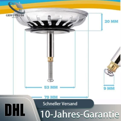 Siebkörbchen Abflussstopfen Waschbeckenstöpsel Waschbeckensieb für Blanco-Spüle - Bild 1 von 4