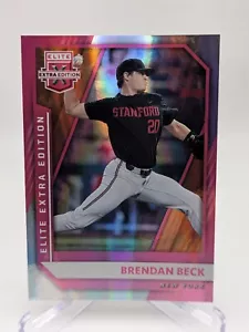 💥 2021 Panini Elite Extra Edition Brendan Beck #55 Pink Parallel New York - Picture 1 of 2