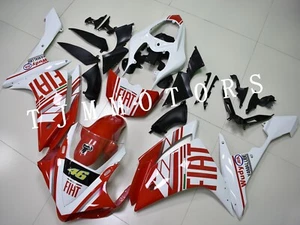 For YZF R1 07-08 White Red Fiat ABS Injection Mold Bodywork Fairing Kit Plastic - Bild 1 von 8