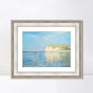 Framed Canvas Giclee Print Low Tide at Pourville, 1882 by Claude Monet 20"x24" - Picture 1 of 4