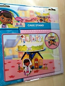 BNIP New Disney Junior Doc McStuffins Cardboard Cake Stand by Amscan - Picture 1 of 3