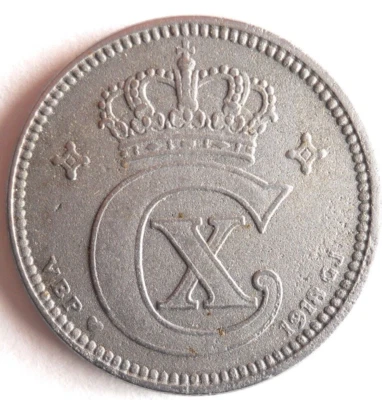 1918 DENMARK 5 ORE - High Grade Rare Coin - Vintage Bin #19 - Image 1 of 2