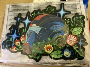 Limited Edition Mass Effect N7 Helmet Embroidered Chain Stitched Oversized Patch - Picture 1 of 1