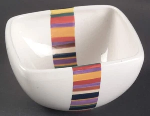HAVANA Tabletops Unlimited Square Dip Bowl Hand Painted 5.5 inch Dish - Picture 1 of 2