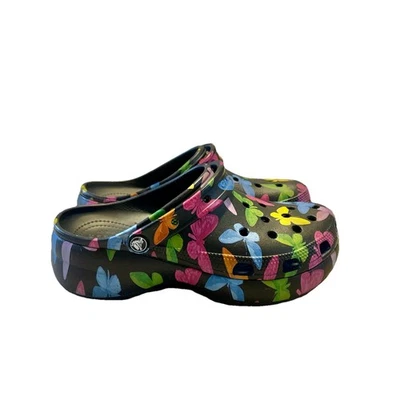 Новый Crocs бабочка платформе, черный бабочка размер 10 - Изображение 1 из 4