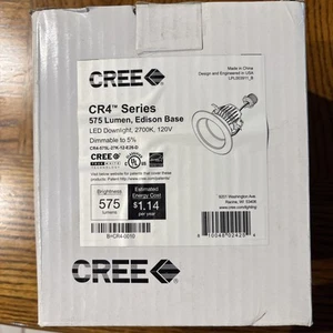 Cree Cr4 Series Led Light Edison Base - Picture 1 of 2