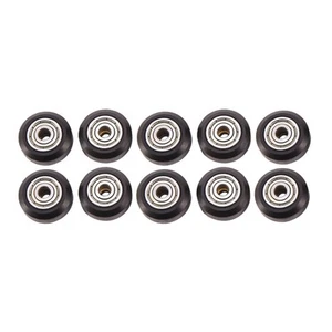 10 Pcs Plastic Wheel POM with Bearings Big Models Passive Round Wheel Idler7528 - Afbeelding 1 van 10