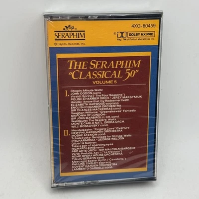 The Seraphim Classical 50 Vol. 5 Renowned Artists Cassette 1986 PROMO SEALED NOS - Image 1 of 4