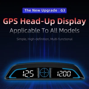 Car GPS Head Up Display 5.5in HD LED Lattice Screen Overspeed Alarm Universal - Picture 1 of 12