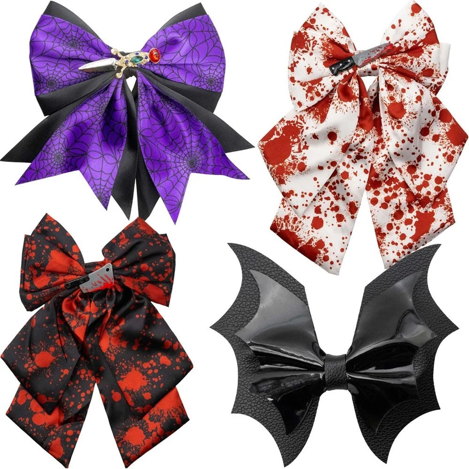 Cuchillo daga PVC Kreepsville 666 gótico moño de pelo Halloween salpicaduras de sangre Elvira Foto 1 de 1