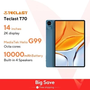Tablet Teclast T70 Pantalla 14" FHD Android 14 MTK Helio G99 8GB/256GB 10000mAh B - Imagen 1 de 6