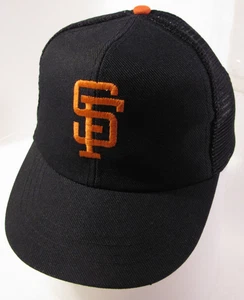 Gorra de Camionero Gigantes de San Francisco S/M Negra Adolescente/Jóvenes Talla De Colección Annco Años 80 MLB Gorra - Imagen 1 de 11