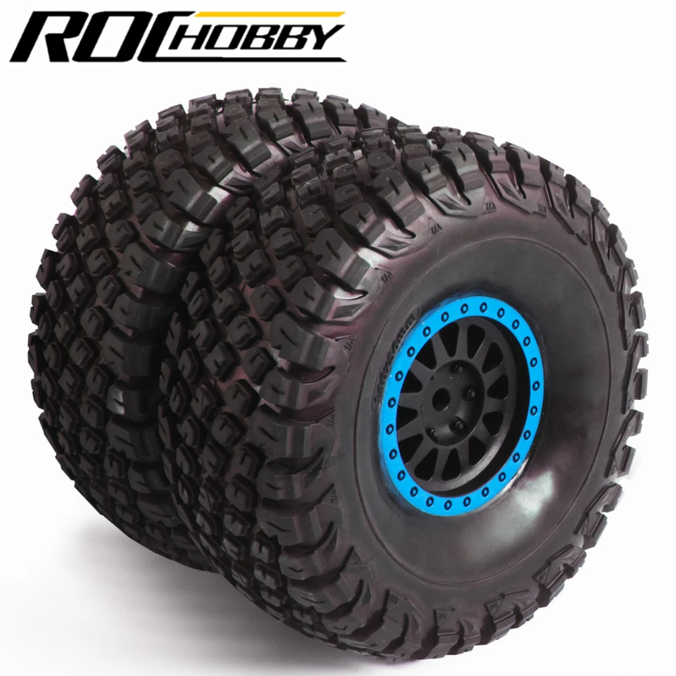 ROCHOBBY APSC71204 Mounted Tire & Wheel (2) Blue Ridge Racer DS Desert Buggy - Image 1 of 1