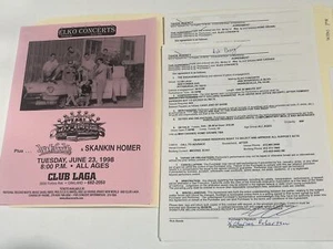 Mad Caddies Concert Contract 1998 Pittsburgh PA - Picture 1 of 1