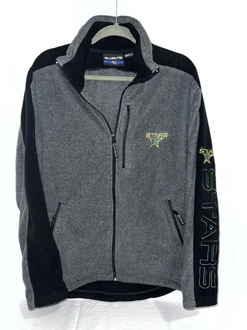 RARE Dallas Stars NHL Blueline Fleece Jacket Embroidered Sleeve MEDIUM Cover
