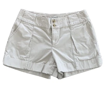 Banana Republic 女式 City Cuffed 卡其色棕褐色短裤,尺寸 4 — 第 1/4 张图片