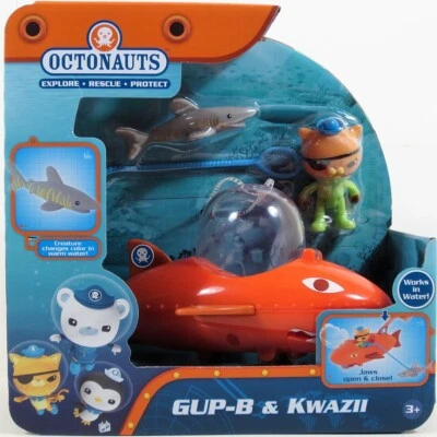 OFICIAL Fisher-Price Octonauts Gup-B Juego con Kwazii y cambio de color ¡Tiburón! Foto 1 de 4