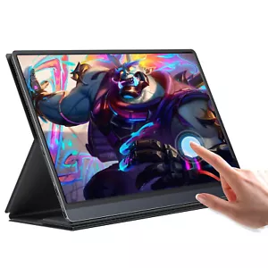 UPERFECT 15.6" 120Hz 1080P Portable Monitor Touchscreen Built-in Battery Monitor - Picture 1 of 11